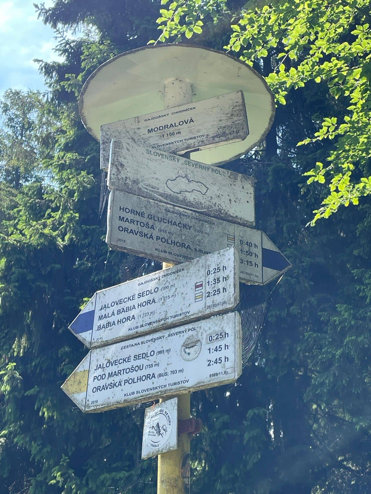 Najsevernejší bod Slovenska na Modralovej