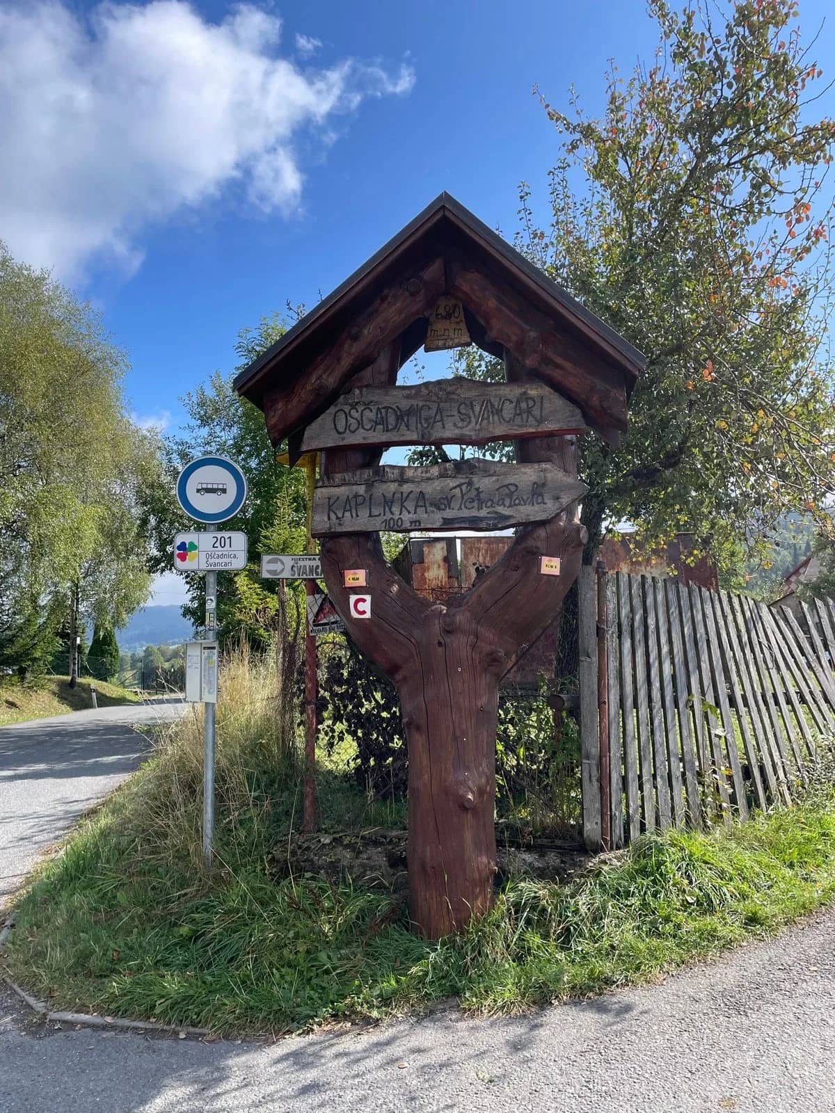Nápis v Oščadnici